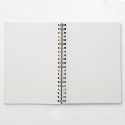 Recycled Paper Double Ringed Plain Notebook B6 Dark Gray MUJI