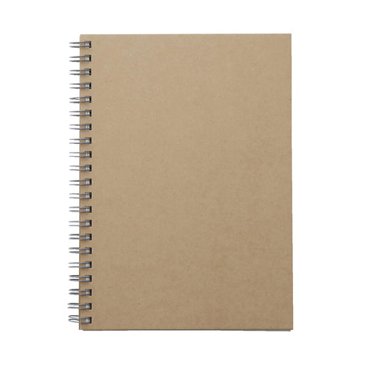 Recycled Paper Double Ringed Plain Notebook B6 Beige MUJI