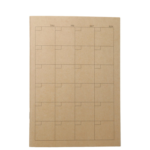 Recycled Paper Monthly Planner A5 MUJI