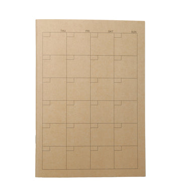 Recycled Paper Monthly Planner MUJI