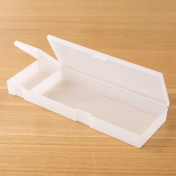 Clear Plastic Lockable Storage Box – Pencil Pen Case Organizer, Hanging Rectangle