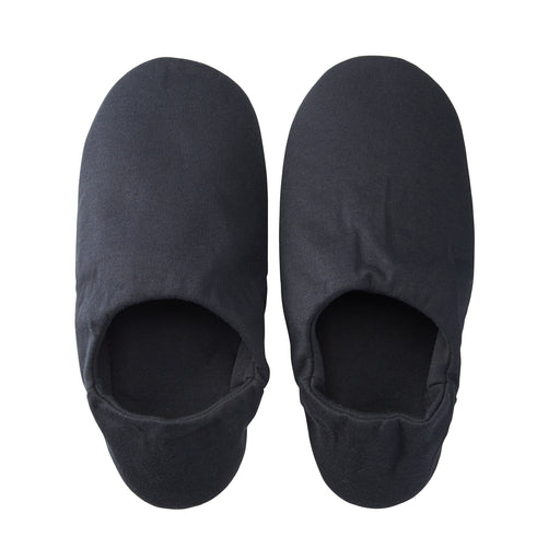 Polyester Portable Room Shoes Black 24.5-27cm (US M6.5-9) MUJI