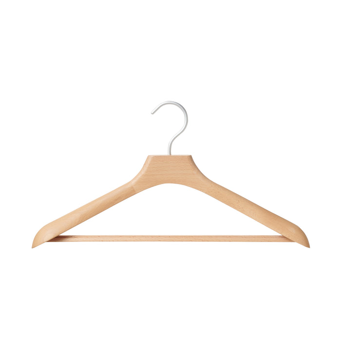 HOUSE DAY Wooden Hangers 10 Pack Natural Wood Clothes Hangers