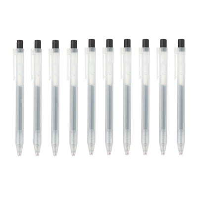  MUJI Smooth Gel Ink Ballpoint Pen Knock Type 10-Pieces