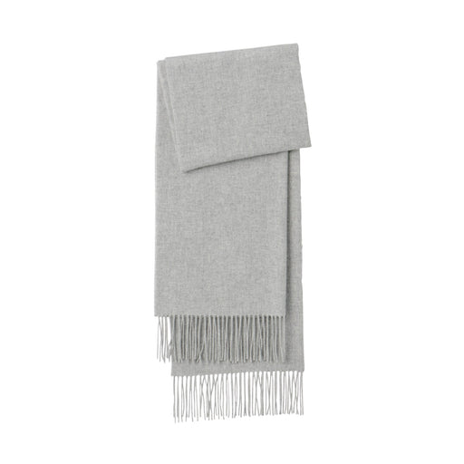 Wool Woven Large Stole 60x200cm Light Gray MUJI