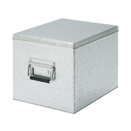 Tin Box Large 10.2" x D14.6" x H9.4" MUJI