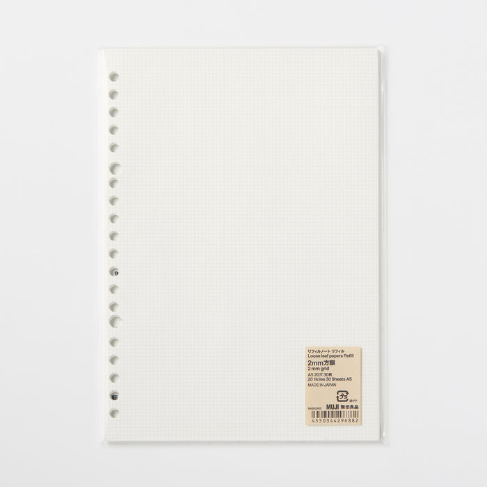 Loose Leaf Papers - A5 Refill | Binder Paper | MUJI USA