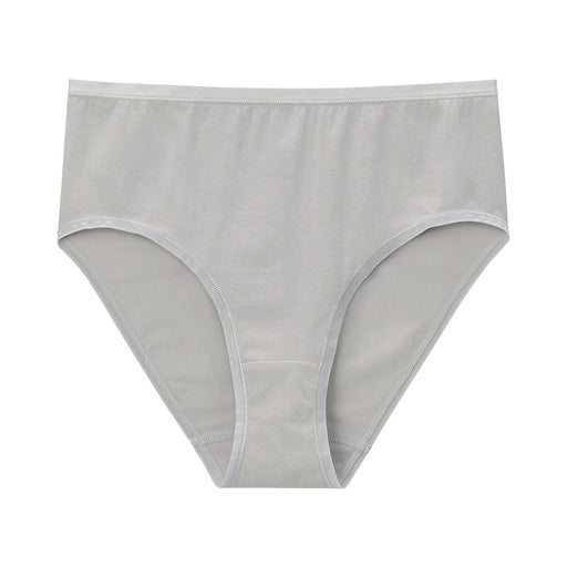 Organic Cotton Stretch Jersey High Rise Panty Medium Gray MUJI