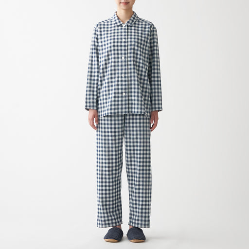 Women Organic Cotton Side Seamless Pajamas MUJI