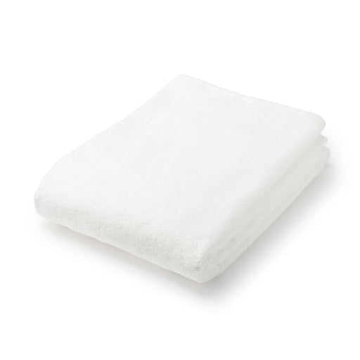[Thick] Organic Cotton Pile Weave Bath Towel Off White With Further Options 70x140cm MUJI