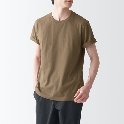 Men's Washed Jersey Short Sleeves Crew Neck T-Shirt MUJI