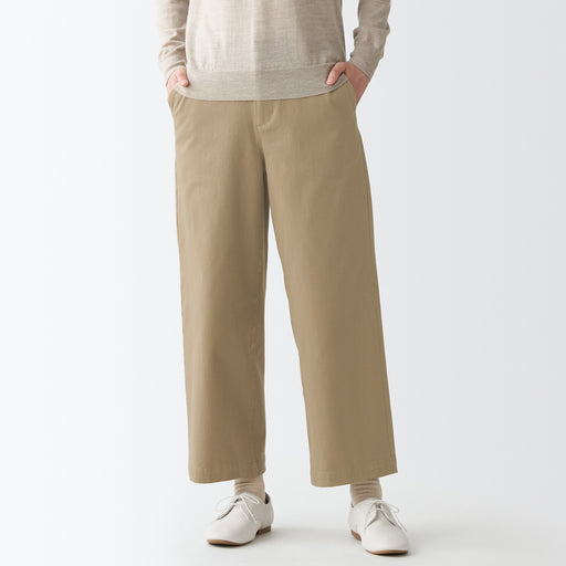 Women's 4-Way Stretch Chino Wide Pants MUJI