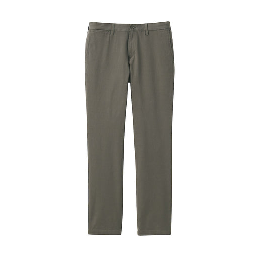 Men's Stretch Chino Slim Fit Pants (L 32inch / 82cm) Charcoal Gray MUJI