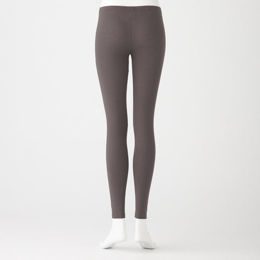 Women's Stretch Jersey Full Length Leggings Medium Gray MUJI