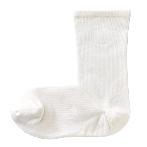 Organic Cotton Right Angle Adjustable Tapered Socks Off White MUJI