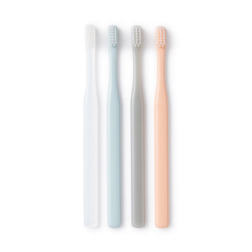 Polypropylene Fine Bristled Toothbrush (4 Color Set) MUJI