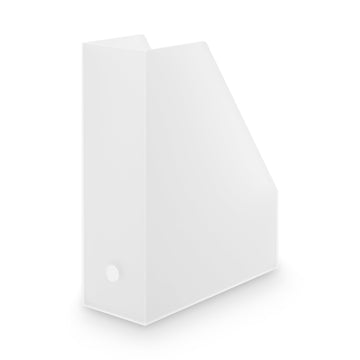 Polypropylene Magazine File Holder - Clear Clear MUJI
