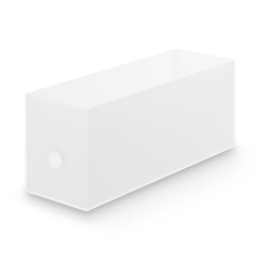 Polypropylene Half File Box Clear Width 10 cm (3.9") MUJI