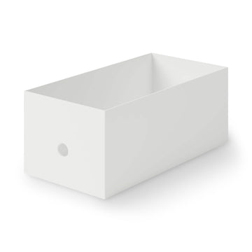 Polypropylene Half File Box White Gray Width 5.9" MUJI