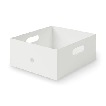 Polypropylene Half File Box (W9.8") White Gray MUJI