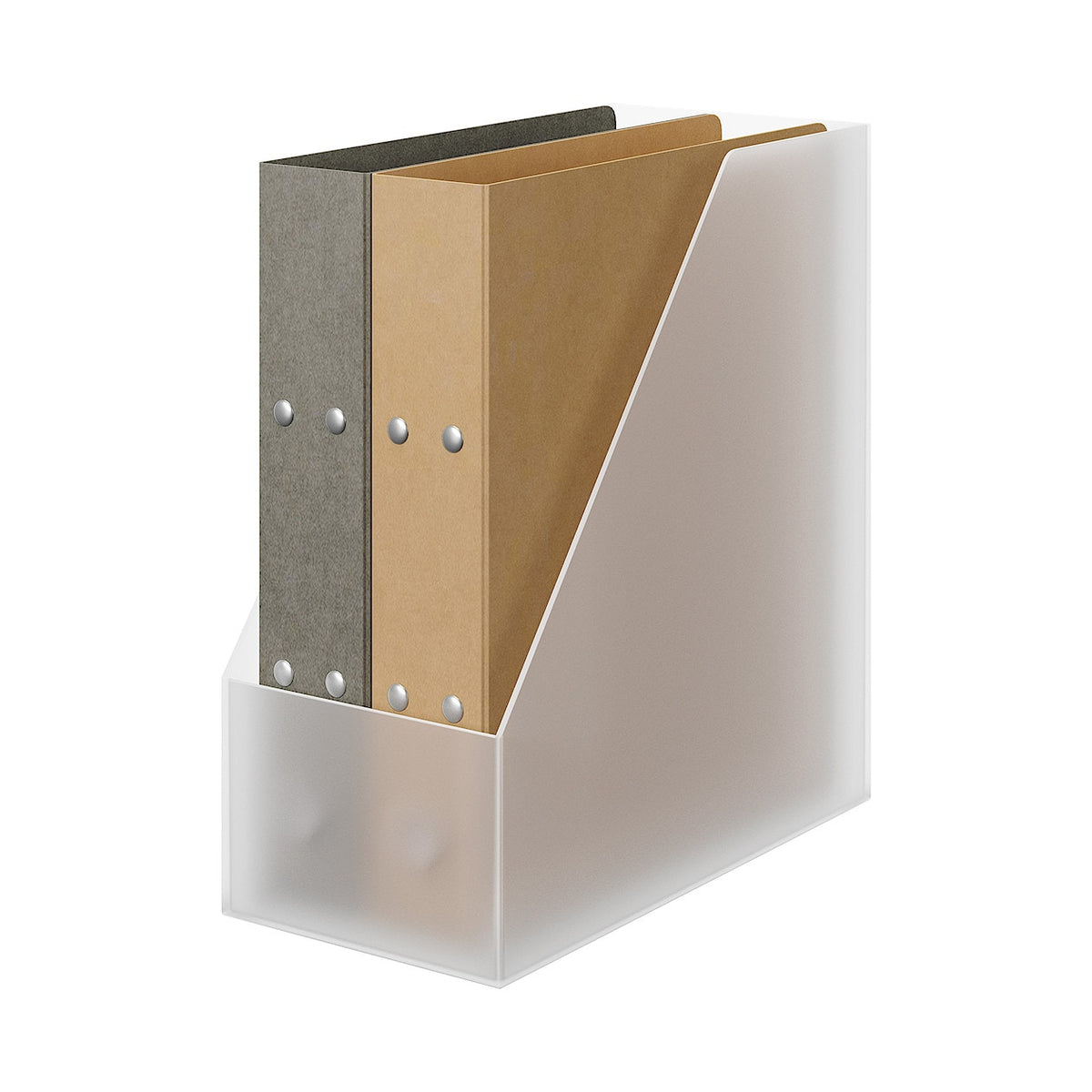 Polypropylene Magazine File Holder - Wide - Clear | MUJI USA