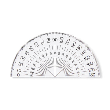 Acrylic Protractor Semi-Circle MUJI