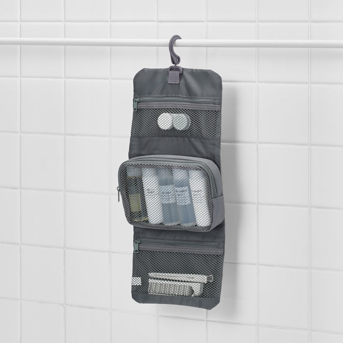 hanging cosmetic toiletry travel organizer 10 pocket packing storage bag Hanging Case with Pouch