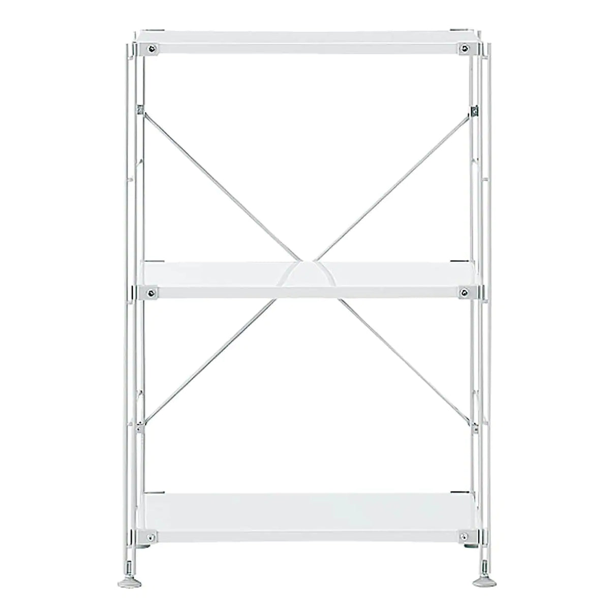 Steel Unit Shelf Small Light Gray Book Shelves MUJI USA