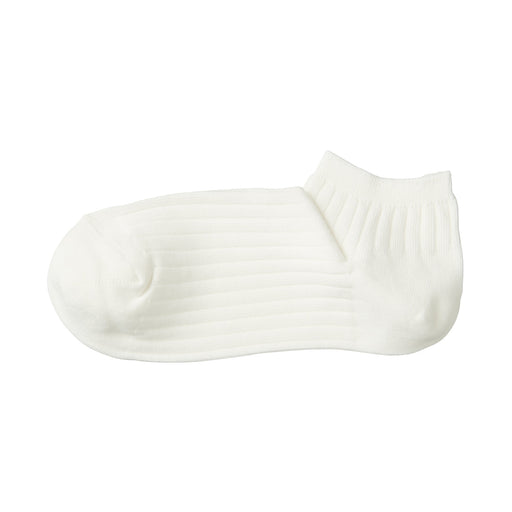 Right Angle Rib Sneaker Socks 23-25cm Off White 23-25cm (US W6-8 M5-7) MUJI