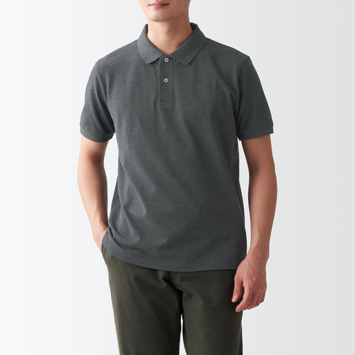 Men's Washed Pique Polo Shirt MUJI
