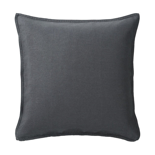 French Linen Cushion Cover Charcoal Gray MUJI