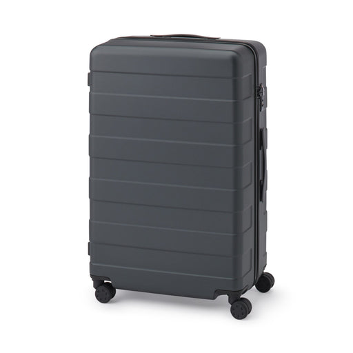 Adjustable Handle Hard Shell Suitcase 88L | Check-In Dark Gray MUJI