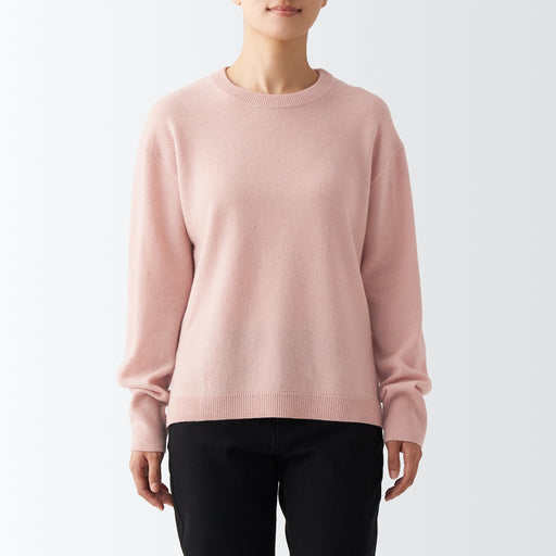 Women's Yak Wool Crew Neck Sweater MUJI