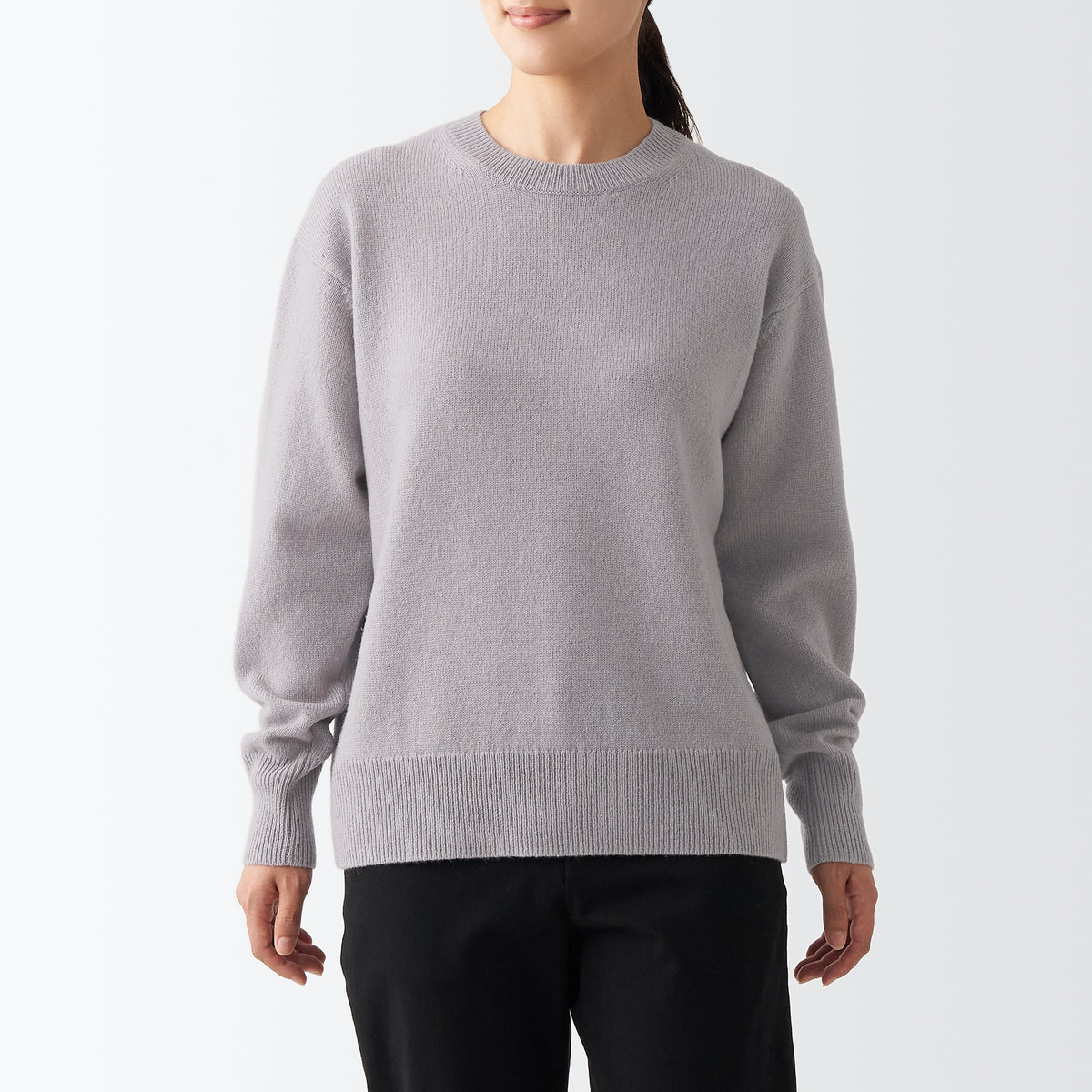 Women's Wool Crew Neck Sweater | MUJI USA