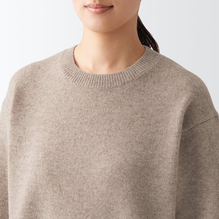 Women's Wool Crew Neck Sweater | MUJI USA