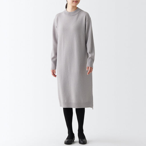 Women's Merino Wool Mock Neck Dress MUJI