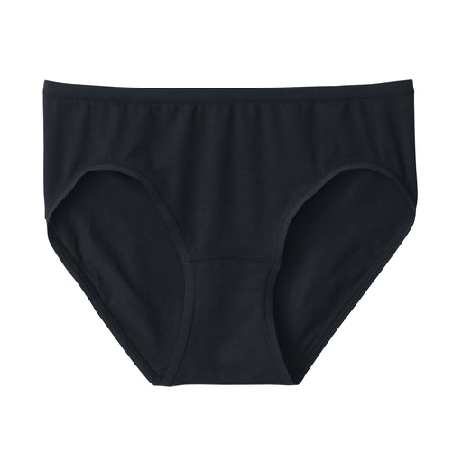 Women's Smooth Low Rise Bikini Panty Black MUJI