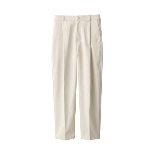 Women's Water Repellent Stretch Tuck Wide Pants Ivory MUJI