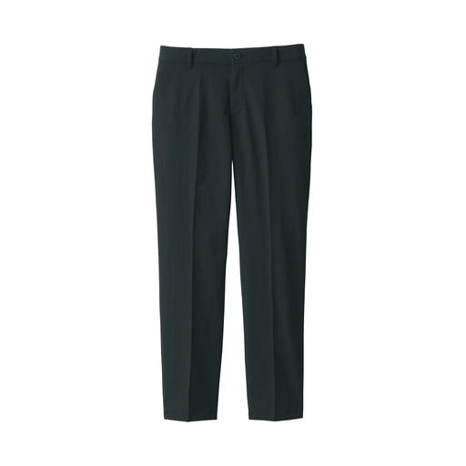 Women's Water Repellent Stretch Tuck Tapered Pants Black MUJI
