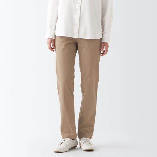 Women's 4-Way Stretch Chino Boyfit Pants MUJI