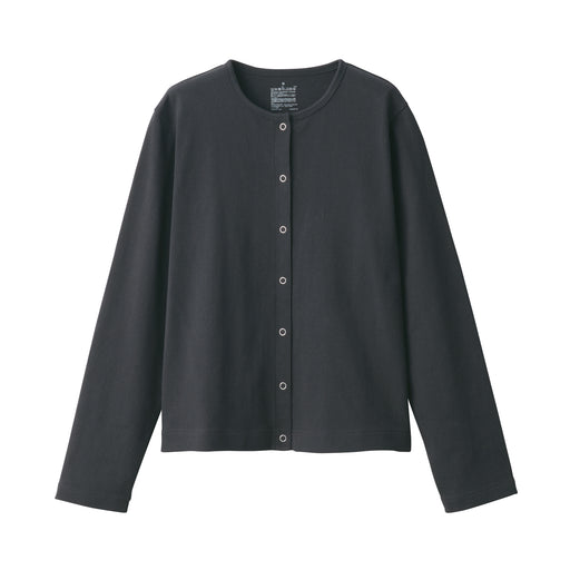 Women's Heavy Weight Cardigan Charcoal Gray MUJI