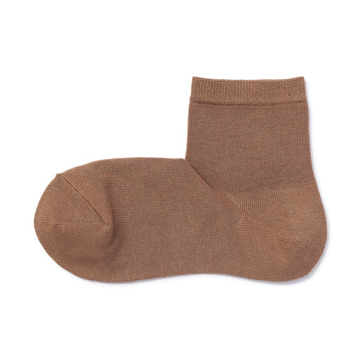 Right Angle Loose Top Short Socks 21-27cm Camel MUJI