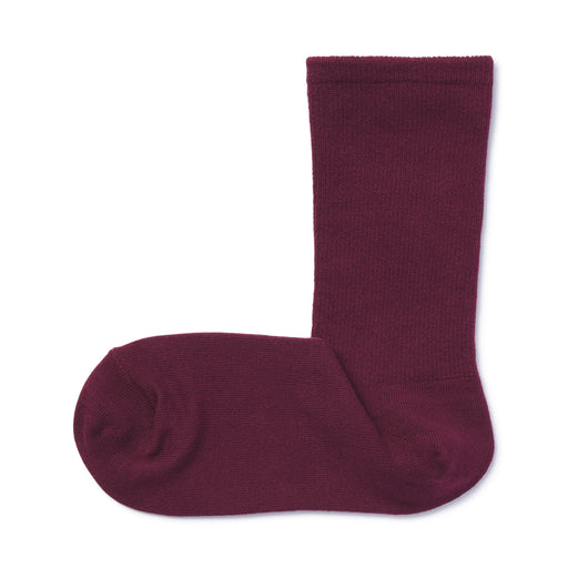Right Angle Tapered Socks 21-25cm Wine Red MUJI