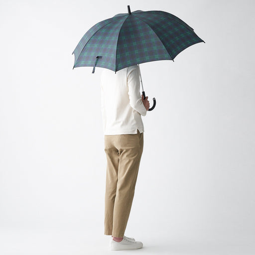 Markable Umbrella Dark Green Check MUJI