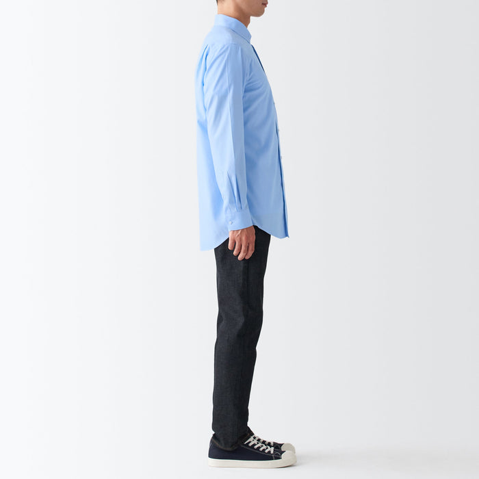 muji dress shirt Men's Non-Iron Semi Wide Collar Shirt