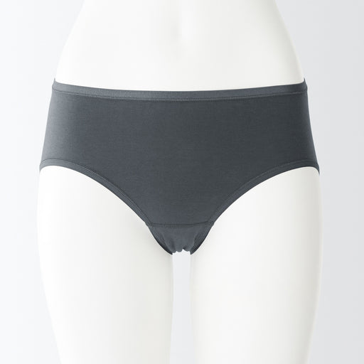 Women's Stretch Jersey Midi Panty Dark Gray MUJI