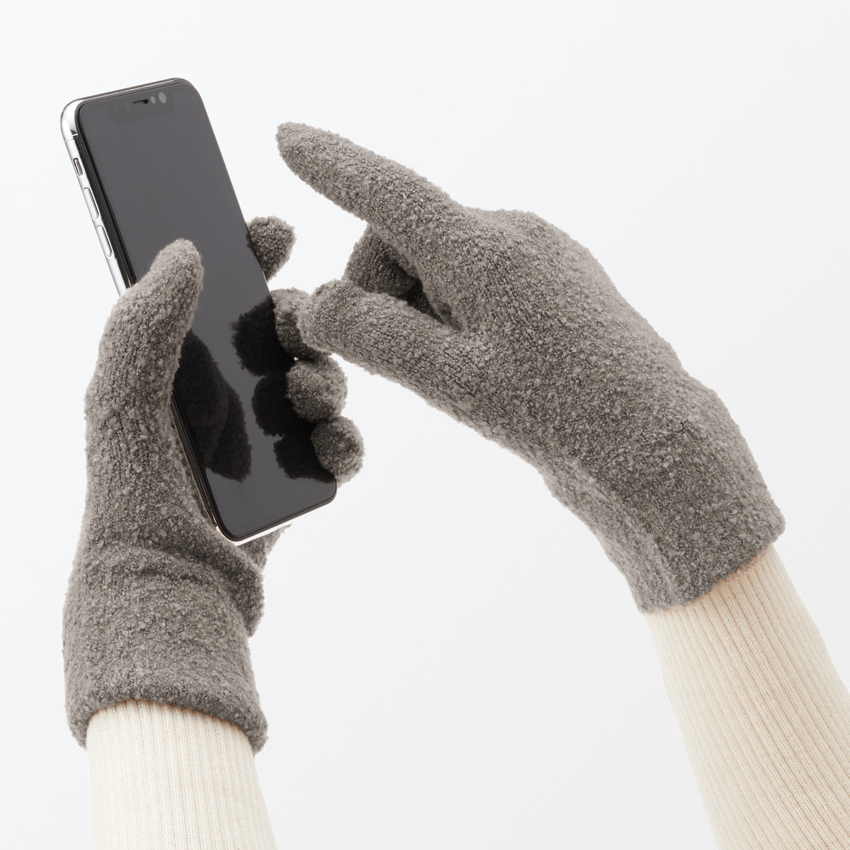 Boucle Touchscreen Gloves Winter Accessories MUJI USA