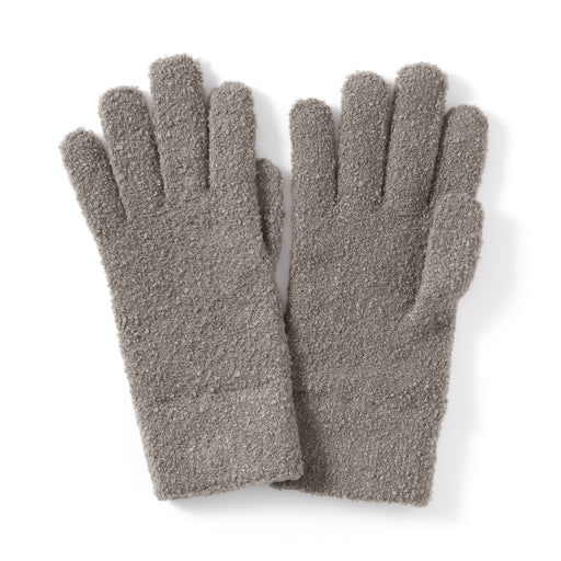 Boucle Touchscreen Gloves Grayish Brown MUJI