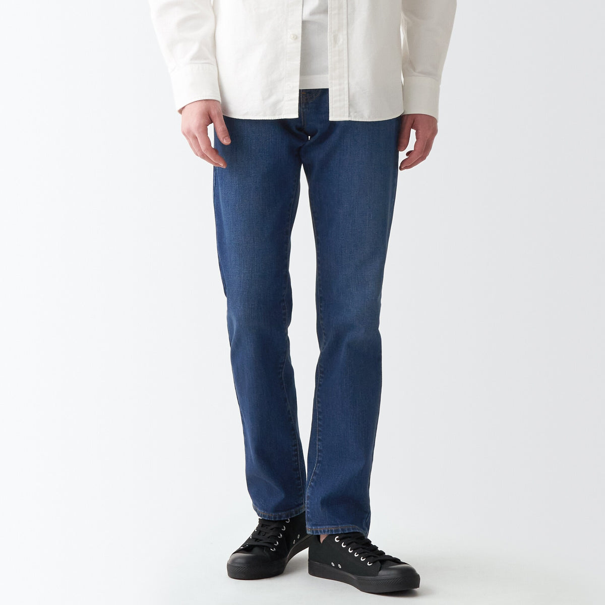 Men's Stretch Denim Slim Pants | MUJI USA