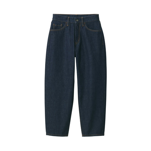 LABO Unisex Japanese Denim Wide Pants Dark Navy MUJI